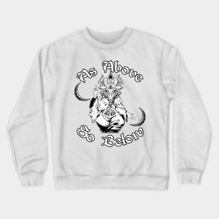 As Above So Below Baphomet Crewneck Sweatshirt